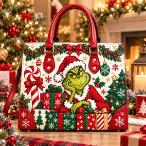 Grinch Purse - Leather Bag - Handbag For Women New 5