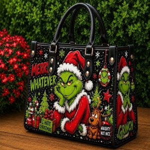 Grinch Purse - Leather Bag - Handbag For Women New 4