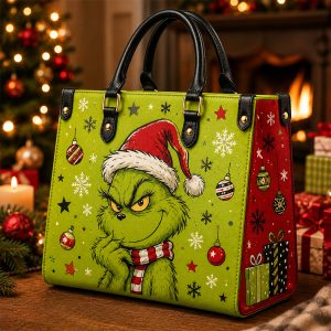 Grinch Purse - Leather Bag - Handbag For Women New 3
