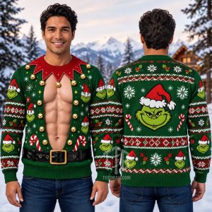 Grinch Funny Christmas Green Sweatshirt Shirt