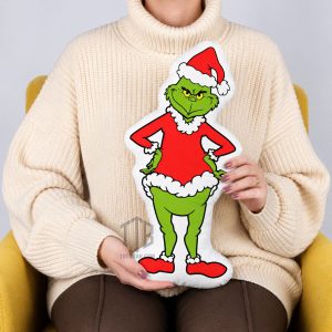 Grinch Christmas Shape Pillow