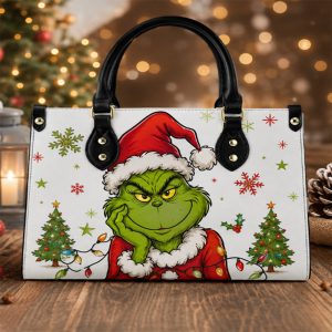 Grinch Purse - Leather Bag - Handbag For Women New 6