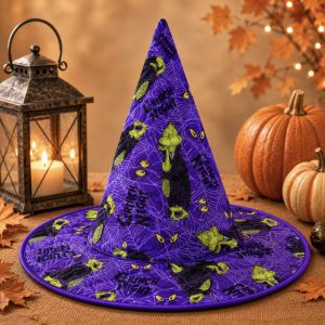 Grinch Quilted Witch Hat 3