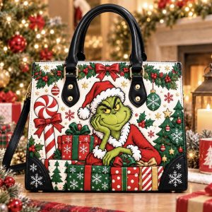 Grinch Purse - Leather Bag - Handbag For Women New 5