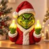 Funny Grinch Middle Finger Light, Christmas Novelty Decor