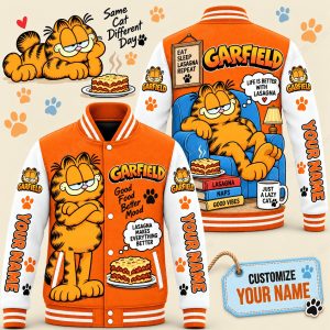 Garfield Gift For Fan Baseball Jacket