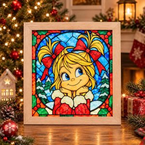 Cindy Lou Acrylic Shadow Box Frame Wood
