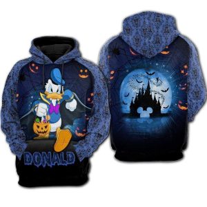 Donald Duck Halloween 3D Hoodie