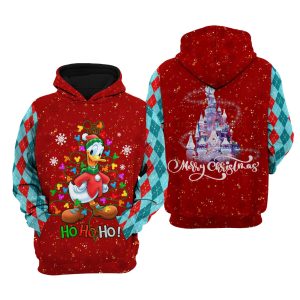 Donald Duck Christmas 3D Hoodie 2
