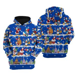Donald Duck Christmas 3D Hoodie