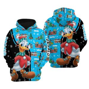Donald Duck Christmas 3D Hoodie
