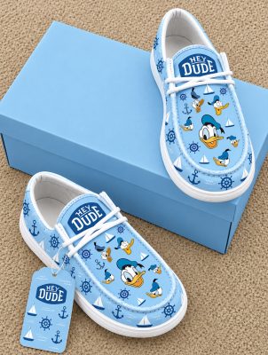 Donald Duck Canvas Loafer Dude Shoes 1