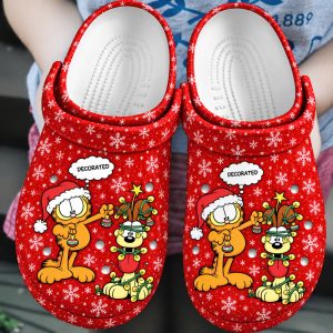 Garfield And Odie Christmas Crocs Shoes For Men Women Fans Gift
