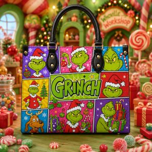 Grinch Purse - Leather Bag - Handbag For Women Gr1