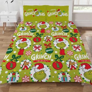 Grinch Follow Your Dream Merry Christmas New Bedding Set 3PCS