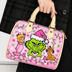 Grinch Cindy Lou and Max Dog Ms. Portable Pillow Bag