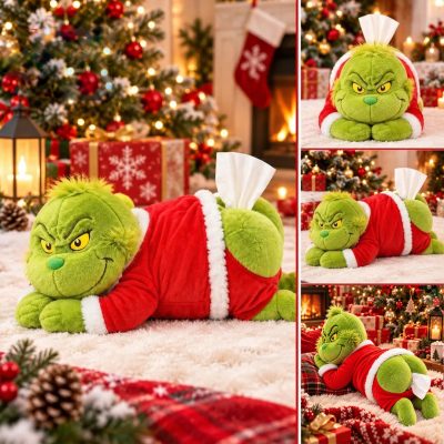Grinch Tissue Plush Tissue Holder