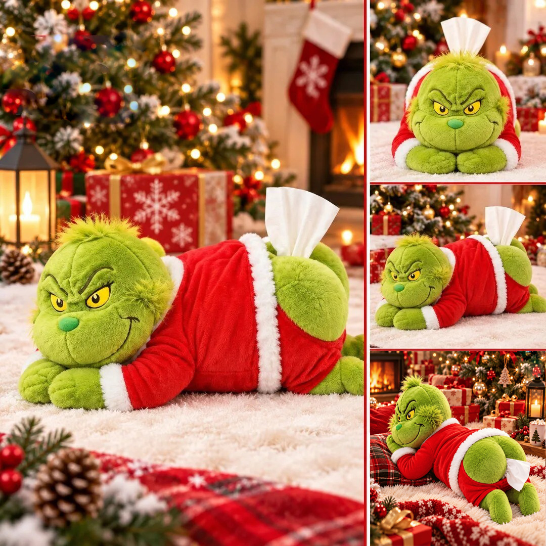 Grinch Tissue Plush Tissue Holder 3