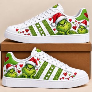 Grinch Christmas Skate Shoes For Men Women Fans Gift G01