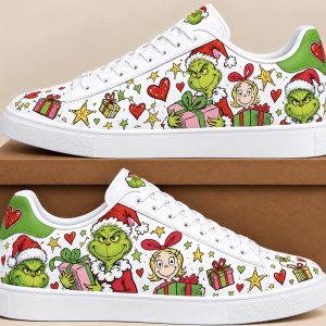 Grinch Cindy Lou Christmas Skate Shoes For Men Women Fans Gift G01