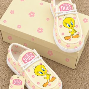 Tweety Bird Canvas Loafer Dude Shoes 1