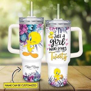 Tweety Bird Just A Girl Stainless Steel Tumblers 1