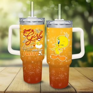 Tweety Bird Just A Girl Stainless Steel Tumblers